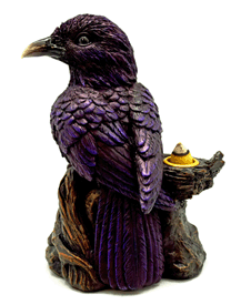 Raven Back Flow Incense Burner